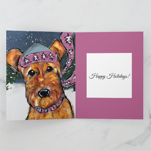 Airedale Terriers Karte (Innenseite)