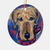 Airedale Terriers Keramik Ornament (Links)