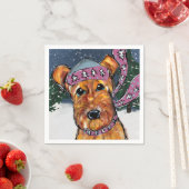 Airedale Terriers Serviette (Beispiel)