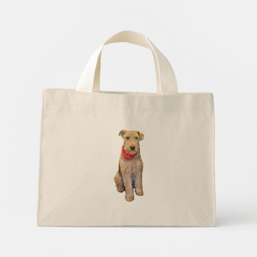 Airedale Tote Bag Mini Stoffbeutel (Rückseite)