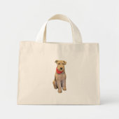 Airedale Tote Bag Mini Stoffbeutel (Vorne)