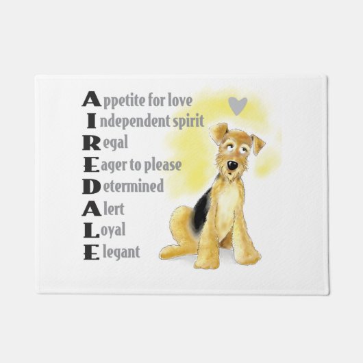 Airedale-Türmatte Fußmatte (Vorderseite)