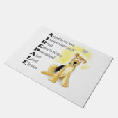 Airedale-Türmatte Fußmatte (Schrägansicht)