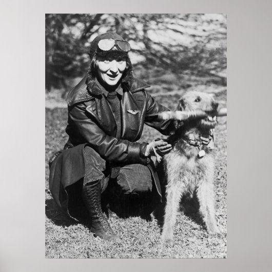 Airedale und Aviatrix, Anfang der 20er Jahre Poster (Vorne)