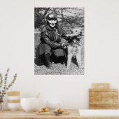Airedale und Aviatrix, Anfang der 20er Jahre Poster (Küche)