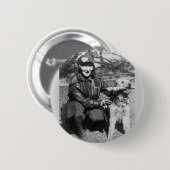 Airedale und Aviatrix, frühe Zwanzigerjahre Button (Vorne & Hinten)