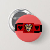Airedale Valentine Button (Vorne & Hinten)