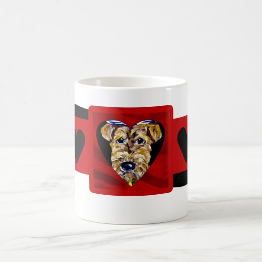 Airedale Valentine Kaffeetasse (Mittel)