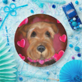 Airedale Valentine Pappteller (Party)