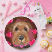 Airedale Valentine Pappteller (Party)