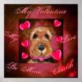 Airedale Valentine Poster (Vorne)