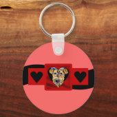 Airedale Valentine Schlüsselanhänger (Vorderseite)