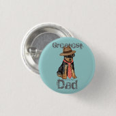 Airedale Vater Button (Vorne & Hinten)