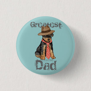Airedale Vater Button