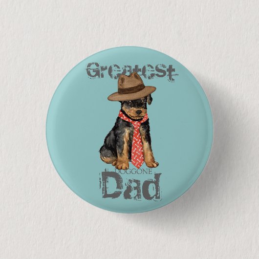 Airedale Vater Button (Vorderseite)