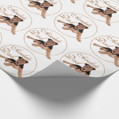 Airedale Vater Geschenkpapier (Ecke)