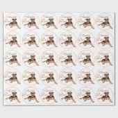 Airedale Vater Geschenkpapier (Flach)
