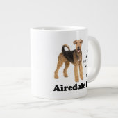 Airedale Vater Jumbo Tasse (Vorderseite Rechts)