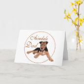 Airedale Vater Karte (Gelbe Blume)