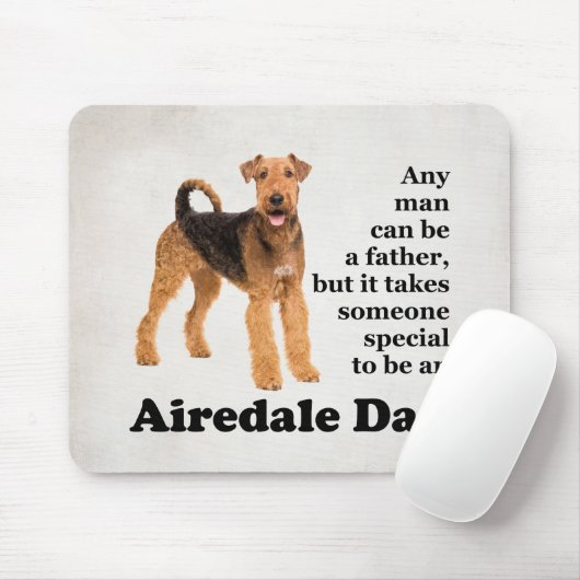 Airedale Vater Mousepad (Mit Mouse)