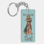 Airedale Vater Schlüsselanhänger (Vorderseite links)