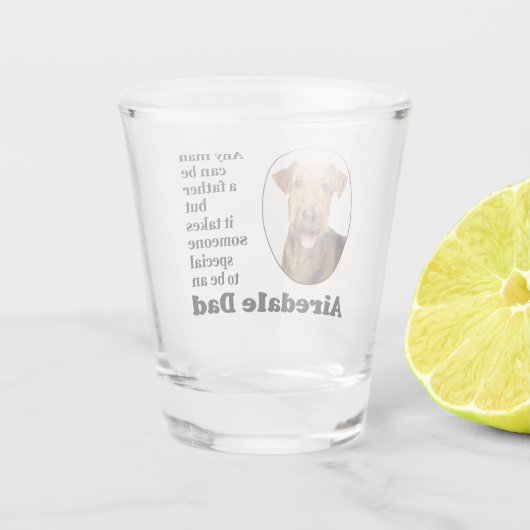 Airedale Vater Shotglas Schnapsglas (Rückseite)