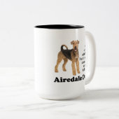 Airedale Vater Tasse (VorderseiteRechts)