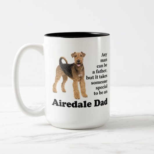 Airedale Vater Tasse (Links)