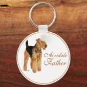 Airedale Vatertag Schlüsselanhänger (Vorderseite)