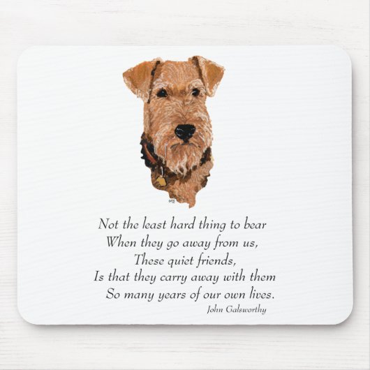 Airedale, Walisisch, Lakeland Terrier Keepake Mousepad (Vorne)