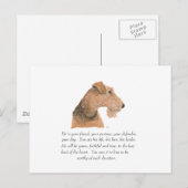 Airedale, Walisisch, Lakeland Terrier Keepake Postkarte (Vorne/Hinten)