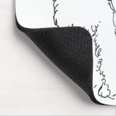 Airedale, Walisisch oder Lakeland Terrier Happy Mousepad (Ecke)