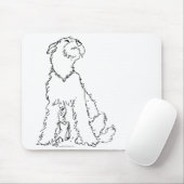 Airedale, Walisisch oder Lakeland Terrier Happy Mousepad (Mit Mouse)