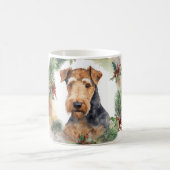 Airedale Weihnachtsfest Kaffeetasse (Mittel)
