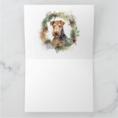 Airedale Weihnachtsfest Karte (Innenseite)