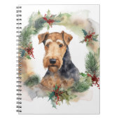 Airedale Weihnachtsfest Notizblock (Vorderseite)