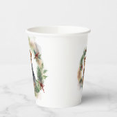 Airedale Weihnachtsfest Pappbecher (Links)