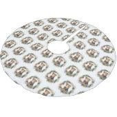 Airedale Weihnachtsfest Polyester Weihnachtsbaumdecke (Schrägansicht)