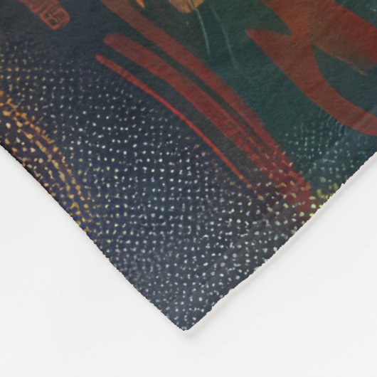 Airedale Weihnachtsfest Reise Fleecedecke (Ecke)