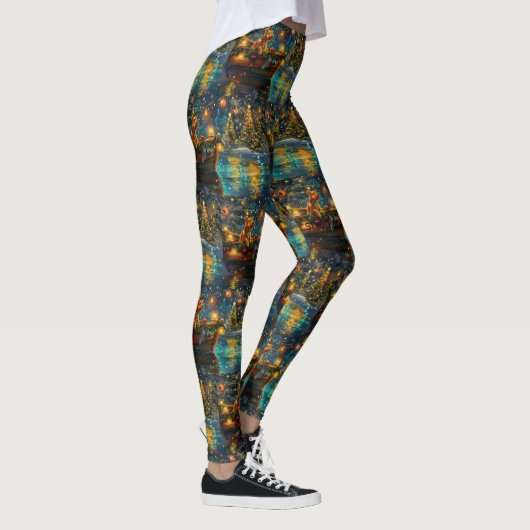 Airedale Weihnachtsfest Reise Leggings (Rechts)