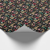 Airedale Weihnachtsgeschenk Geschenkpapier (Ecke)