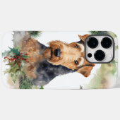 Airedale-Weihnachtskränze Festiver Hund Case-Mate iPhone Hülle (Rückseite (Horizontal))
