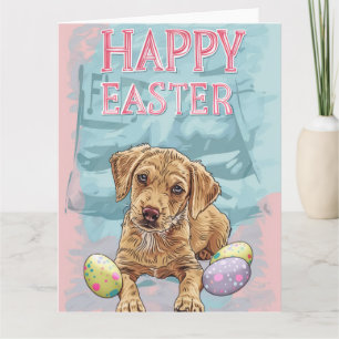 Airedale-Welpe Frohe Ostern Karte