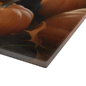 Airedale Welpe Herbst Kürbis Schneidebrett (Ecke)