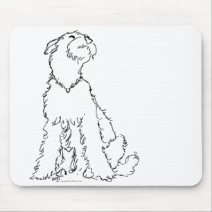 Airedale-, Welsh- oder Lakeland-Terrier-Glück Mousepad