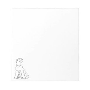 Airedale-, Welsh- oder Lakeland Terrier Glück Notizblock