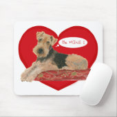 Airedale / Welsh Terrier Valentine Mousepad (Mit Mouse)