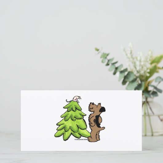 AiredaleChristmas Feiertagskarte (Stehend Vorderseite)