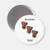 Airedales Regel! Magnet (Vorderseite/Rückseite)