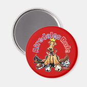Airedales Rule Magnet (Vorderseite/Rückseite)